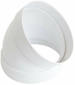 First Corporation Изгиб на 45 ° в абс для круглых труб La ventilazione