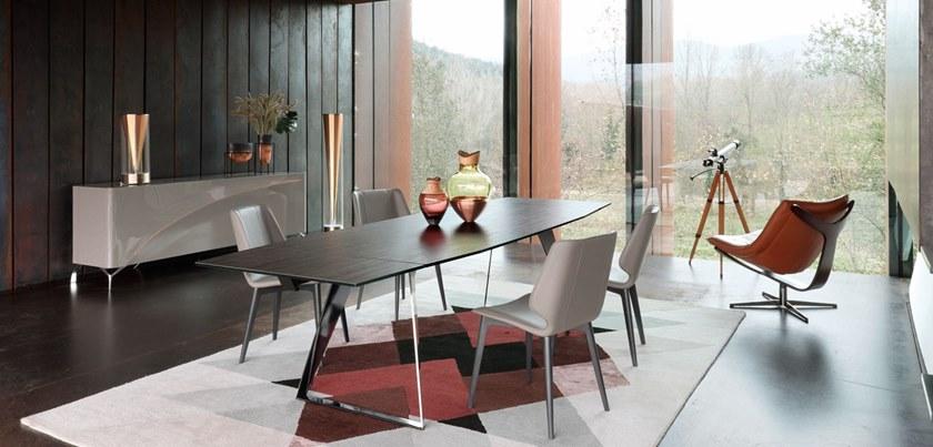 Roche Bobois Раздвижной обеденный стол из керамогранита Echoes sun-id-1496371 - Вид №5