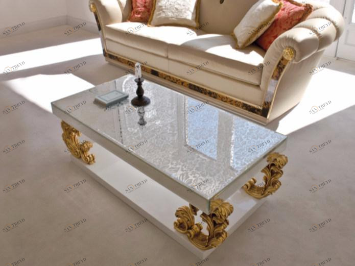 Rozzoni Низкий прямоугольный журнальный столик Stresa sun-id-1349625