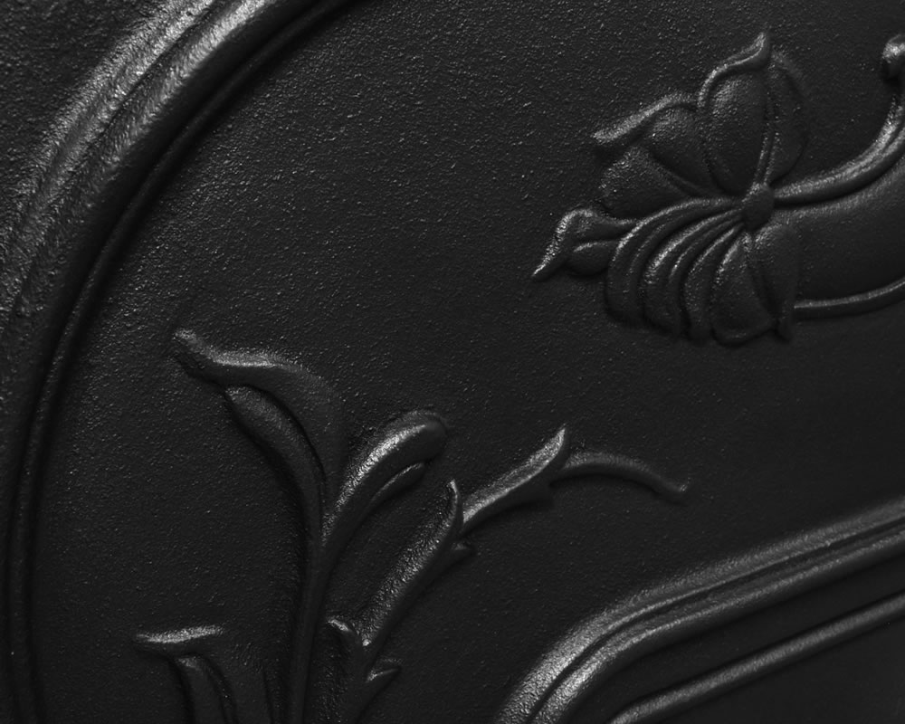 HEF044 Комбинированный камин из чугуна с жасмином Сarronheating  - Вид №3