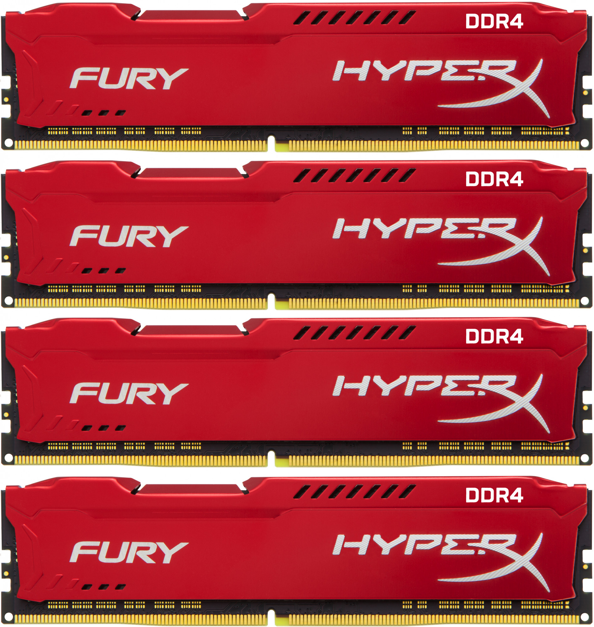 HX424C15FRK4/64 64gb 2400mhz ddr4 cl15 dimm (kit of 4) hyperx fury red Kingston Santreyd 