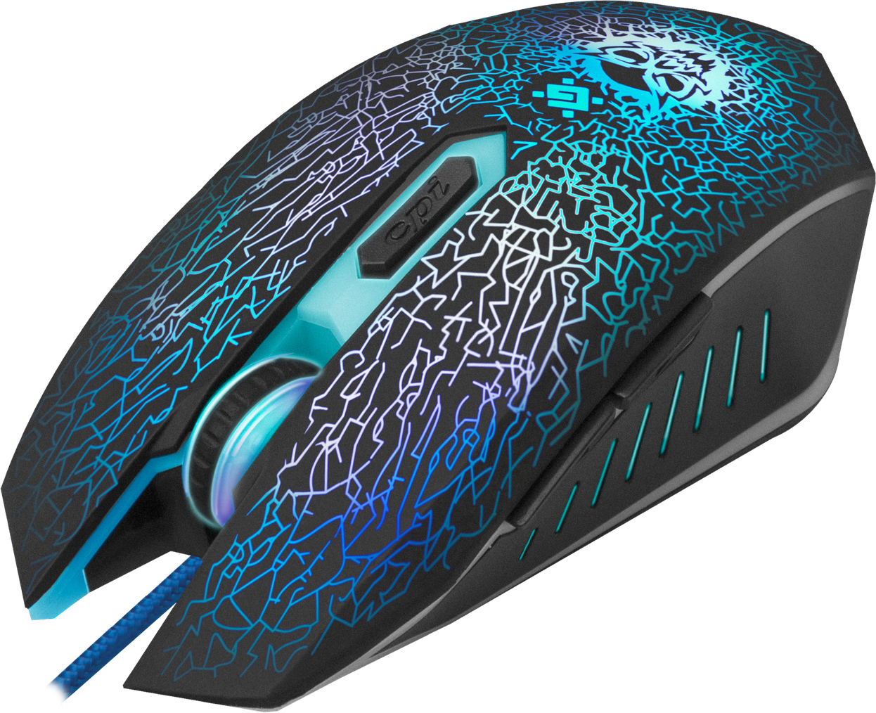 52110 проводная игровая мышь shock gm-110l оптика,6кнопок,800-3200dpi Defender Santreyd  - Вид №2