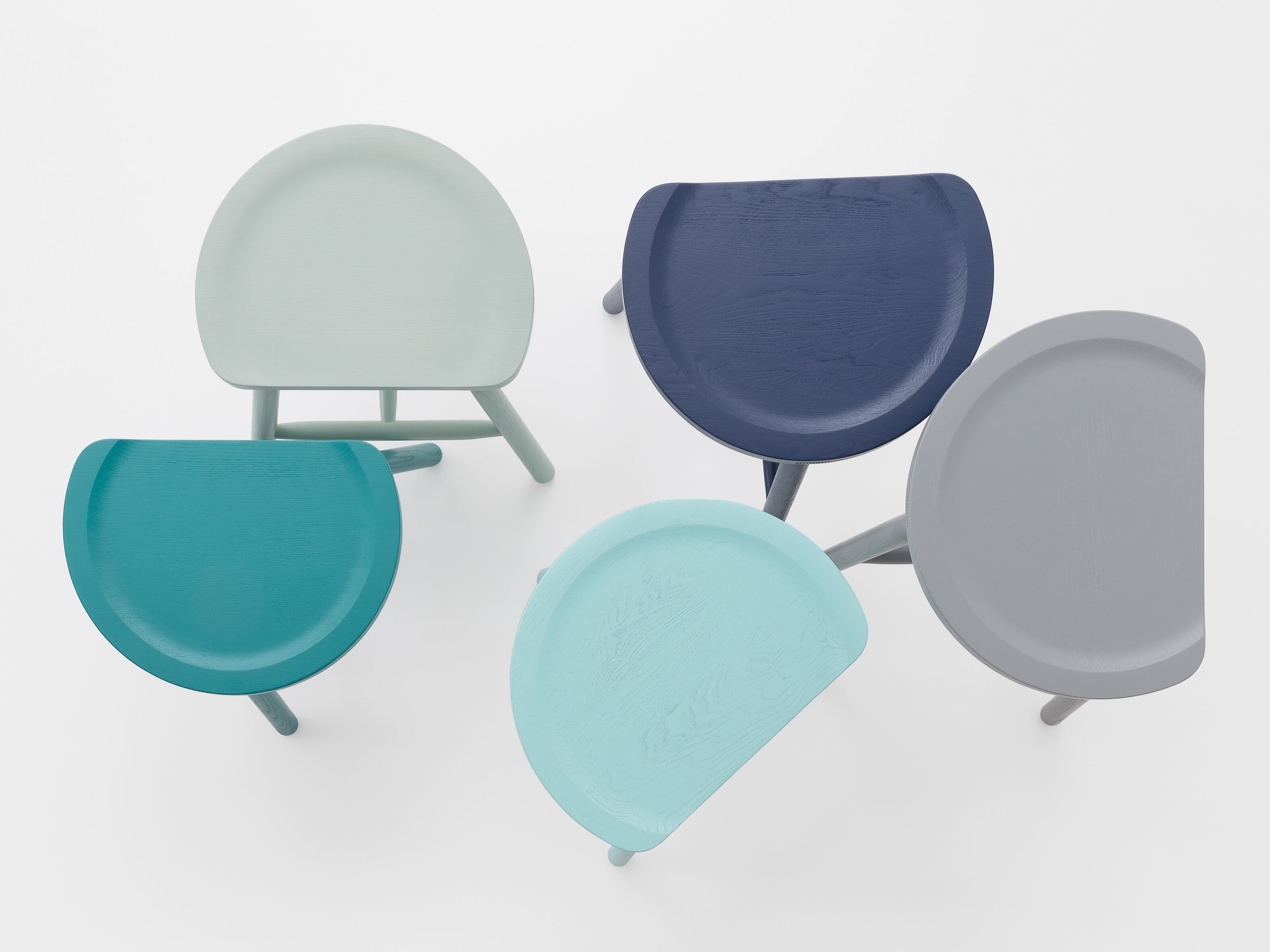 Высокий стул из стали и ясеня Billiani Puccio ARCH-00044811 - Вид №5