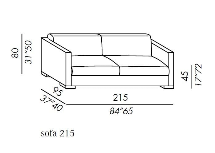 Съемный диван из ткани Meridiani Belmon ARCH-00013569 - Вид №2