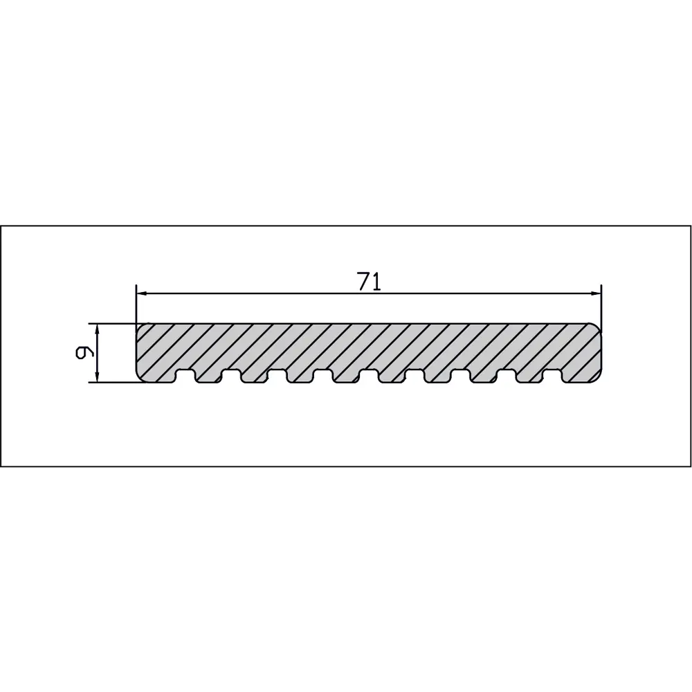 Декоративная планка T-Decks из натурального дерева 300×71×9 мм 88779116 STLM-1014360 - Вид №4