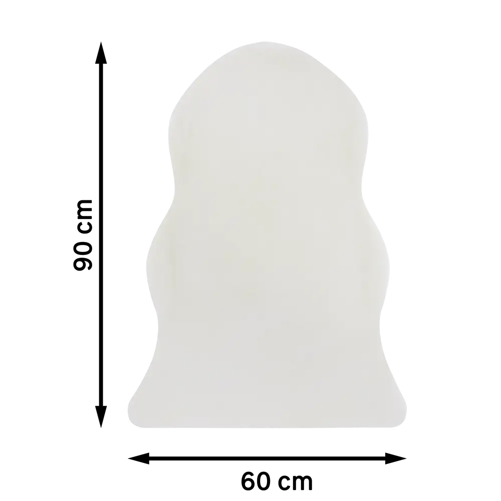 Коврик KREAFORTA Belleville 60x90 см полиэстер цвет белый STLM-2182056 - Вид №7