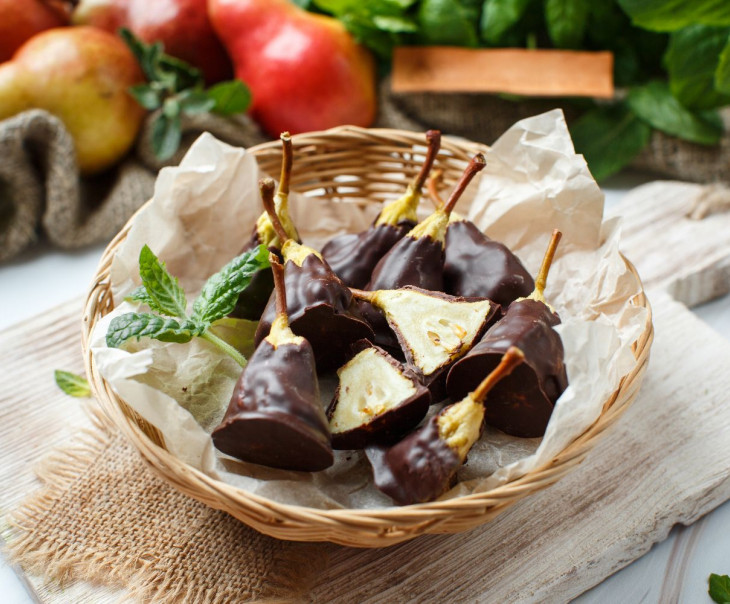 6327 Груша сушеная в горьком ремесленном шоколаде Вкусляндия  - Вид №2