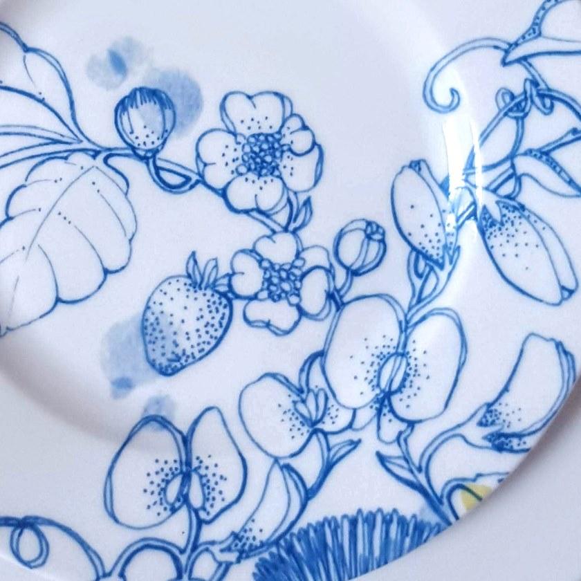 Фарфоровая десертная тарелка Azzurro d’estate Santreyd sun-id-1508767 - Вид №1