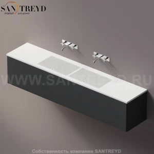 AELLM0CC22224ZZ Подвесная раковина настенная прямоугольная Agape Ell белая