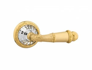 0R6220.000.50 Набор дверных ручек на розах с кристаллами сваровски эксклюзив Яркий хром