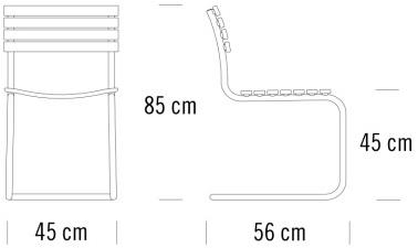 Thonet Консольный садовый стул из массива дерева с подлокотниками S 40 sun-id-1463113 - Вид №5
