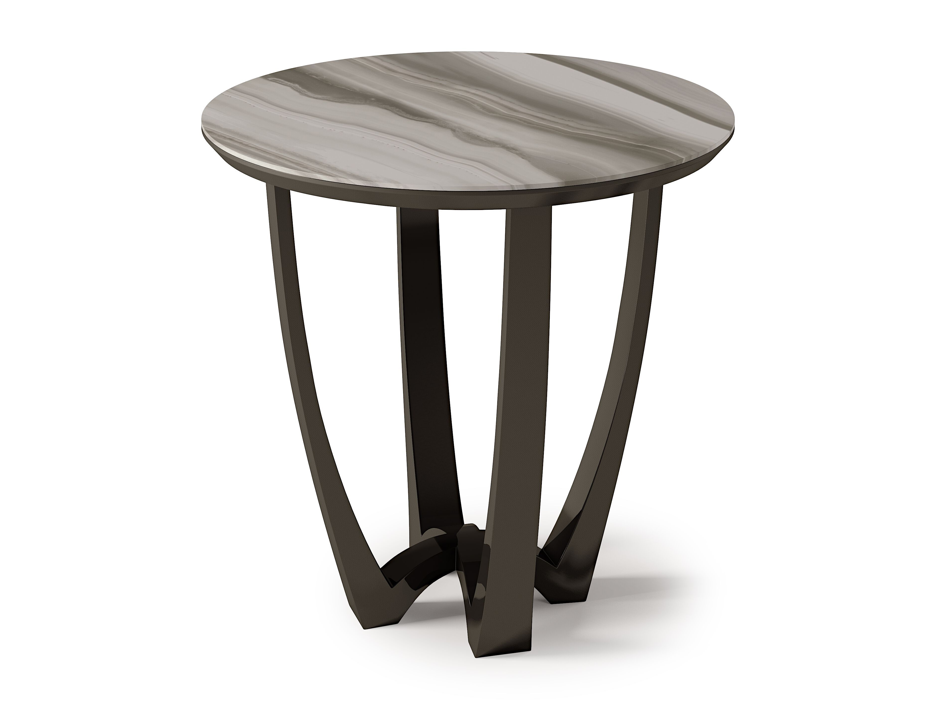 Высокий круглый мраморный журнальный столик Bizzotto Italia Symphony-Infinity ARCH-00104964 - Вид №6