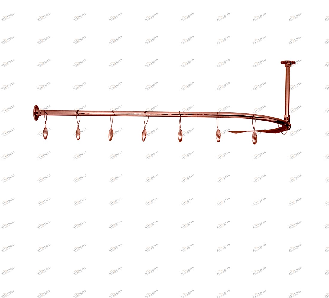 Gentry Home Карниз для штор для душа Shower curtain rail Медь GH102772 