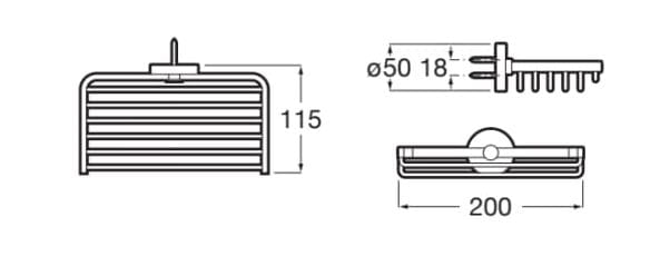 Металлический держатель дозатора Roca COMPAS 81769 ARCH-00089870 - Вид №6