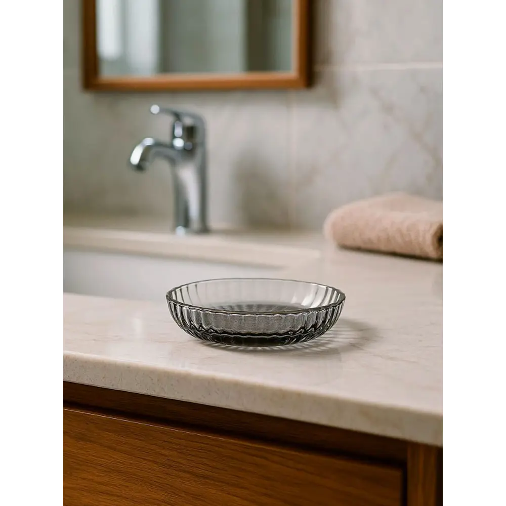 Мыльница шерон стекло черный Santreyd STLM-2091717 - Вид №5