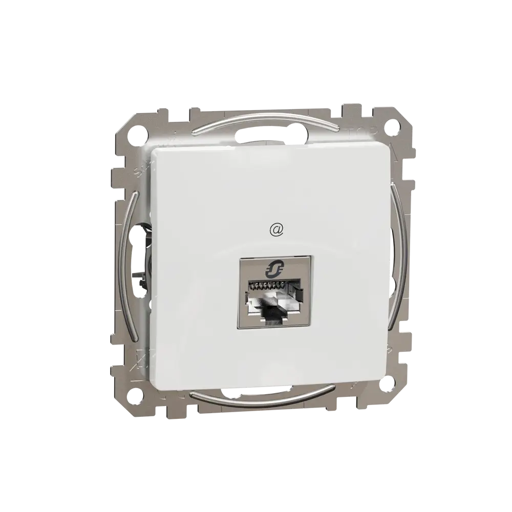 Розетка компьютерная встраиваемая Systeme Electric Sedna Design RJ45 cat 5E, цвет белый STLM-2131062 - Вид №1