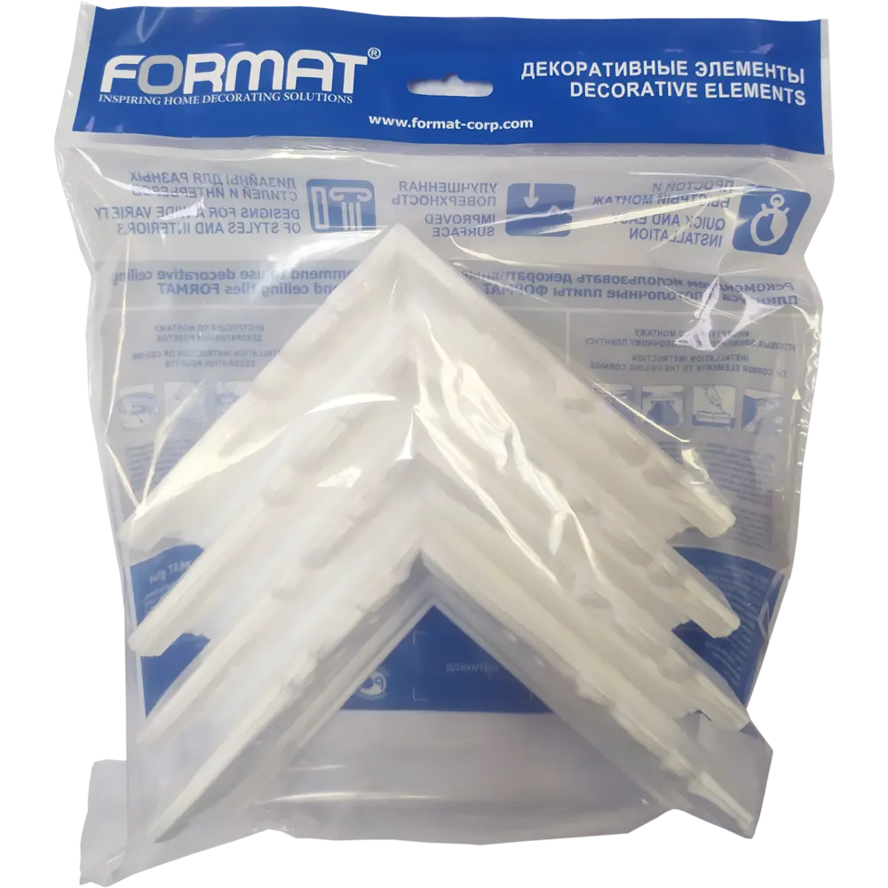 FORMAT Уголок для плинтуса белый 50 мм - элегантное решение стыков 82999267 STLM-0038654 - Вид №3