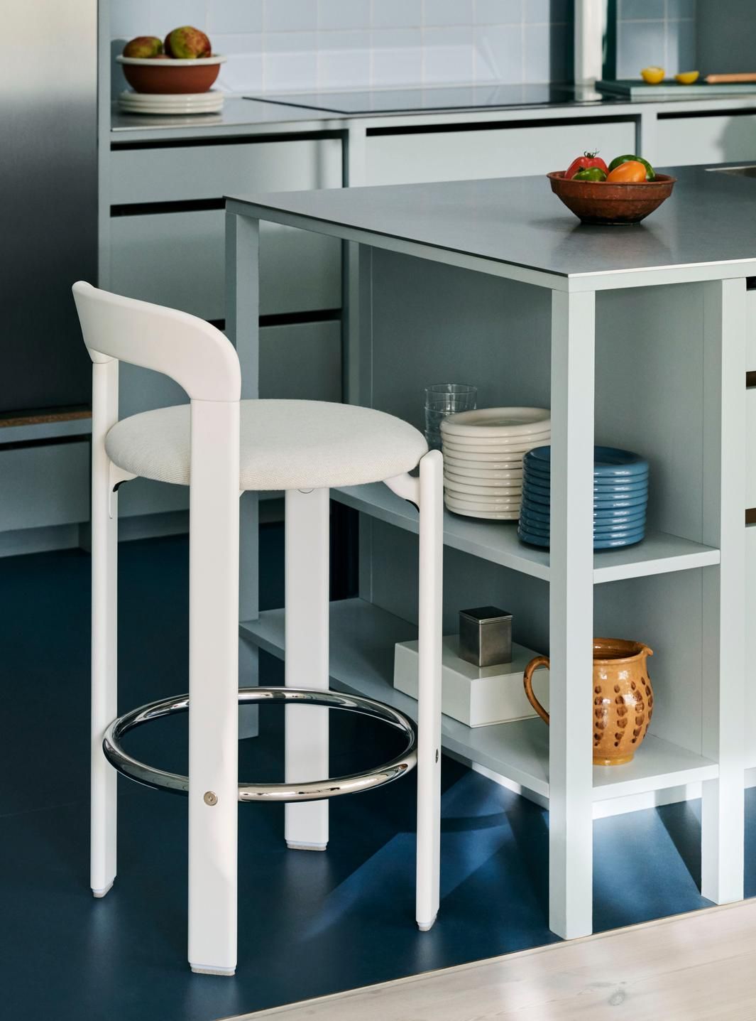 Высокий стул из бука с мягким сиденьем Hay Rey ARCH-00078935 - Вид №11