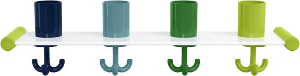 800.03.402 Подставка для зубных щеток с крючками, 4 места HEWI Kids - Вид №3