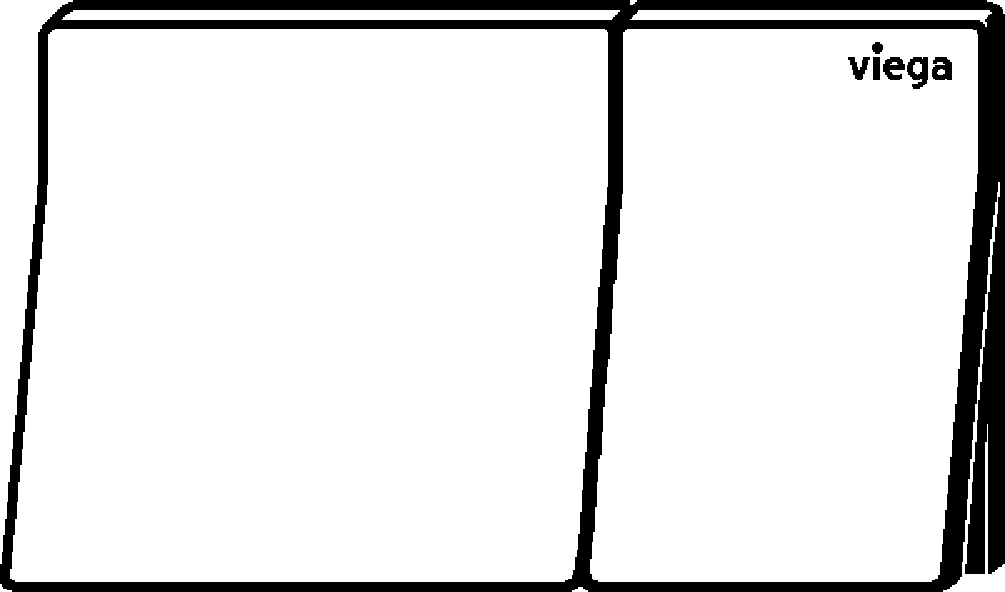 Viega Выставочный образец панели смыва Prevista для унитаза 8620.19 (774219) 774 219 - Вид №2