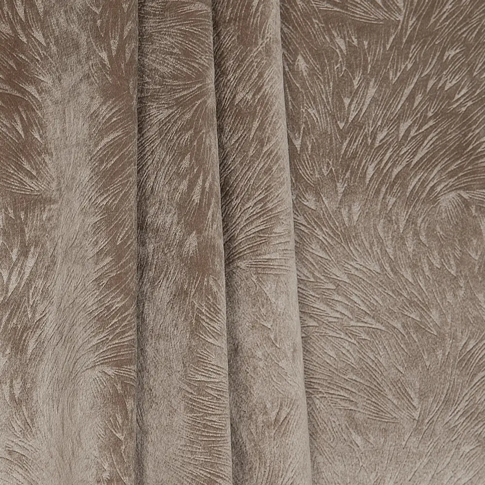 Штора на ленте «Узор» 160x260 см вензель цвет какао ТОРГОВЫЙ ДОМ ТЕКСТИЛЬ STLM-2167300 - Вид №2