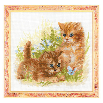 1391 Набор для вышивания Детские забавы 25 х 25 см RIOLIS Сотвори Сама 