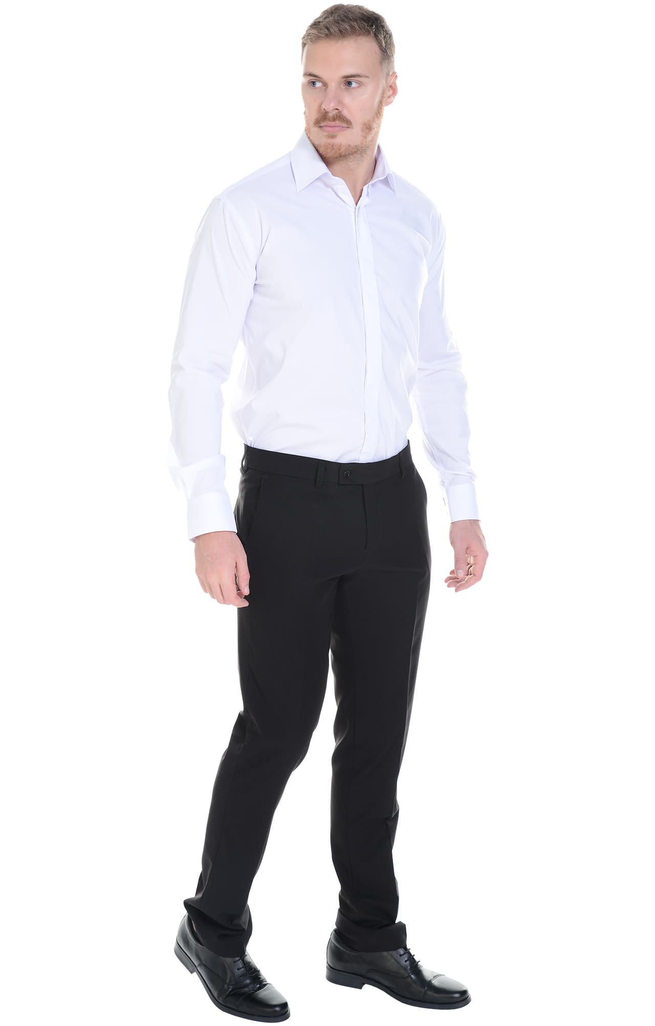 4958026 Рубашка мужская  white El-Risto  Корпоративная одежда  размер 44/182-188  - Вид №26