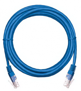 9-941761-8 Коммутационный шнур кат. 5e u/utp rj-45, pvc, цвет: синий, 5.0м CommScope