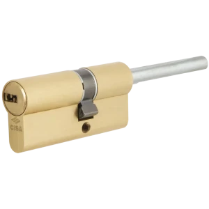 Цилиндр Cisa Astral ОА317-87.00, 55x10x25 мм, ключ/шток, цвет латунь, без вертушки