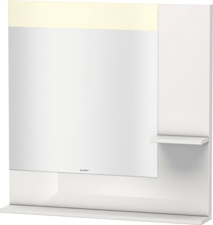 VE732106969 Vero Зеркало с полочками сбоку и внизу Орех брашированный (натуральный шпон) Duravit - Вид №2