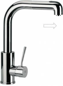 Remer Rubinetterie Смеситель для кухни из хромированной латуни с вытяжным душем Gourmet N 82 c