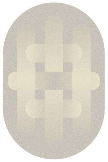 HC28 Cosmo Овальный коврик с геометрическими мотивами  76c010-15  - Вид №1