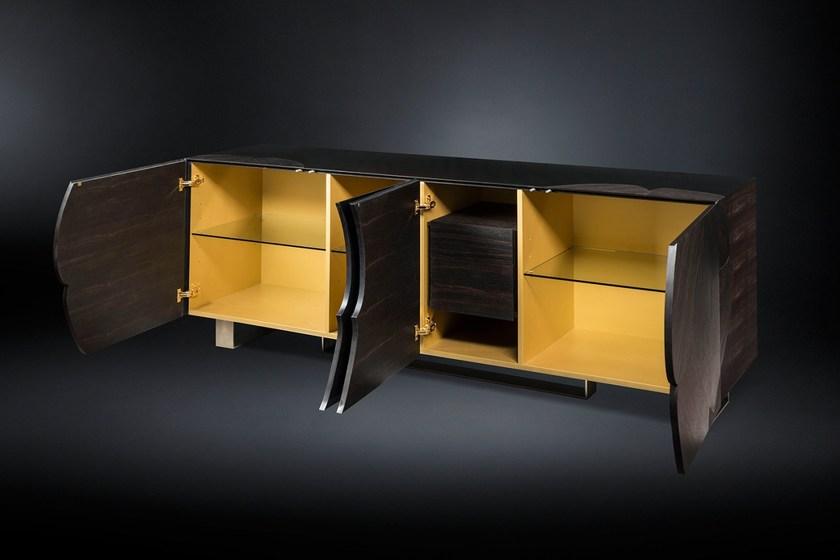 VGnewtrend Комод из черного дерева с распашными дверцами Andy sun-id-1506780 - Вид №2