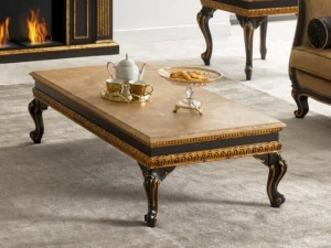 SCAPPINI & C Прямоугольный журнальный столик с мраморной столешницей 35th anniversary 2183-m