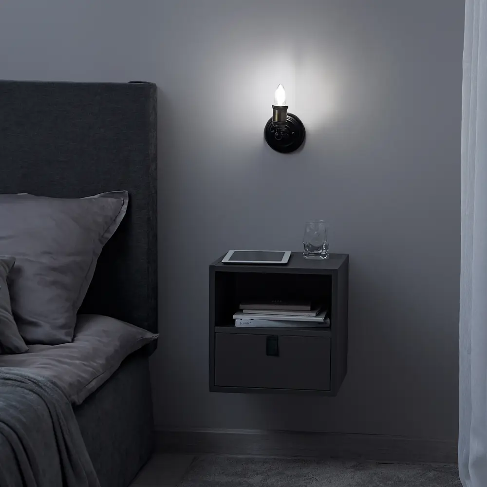 Настенный светильник KREAFORTA Hatanga цвет черный STLM-2022994 - Вид №11