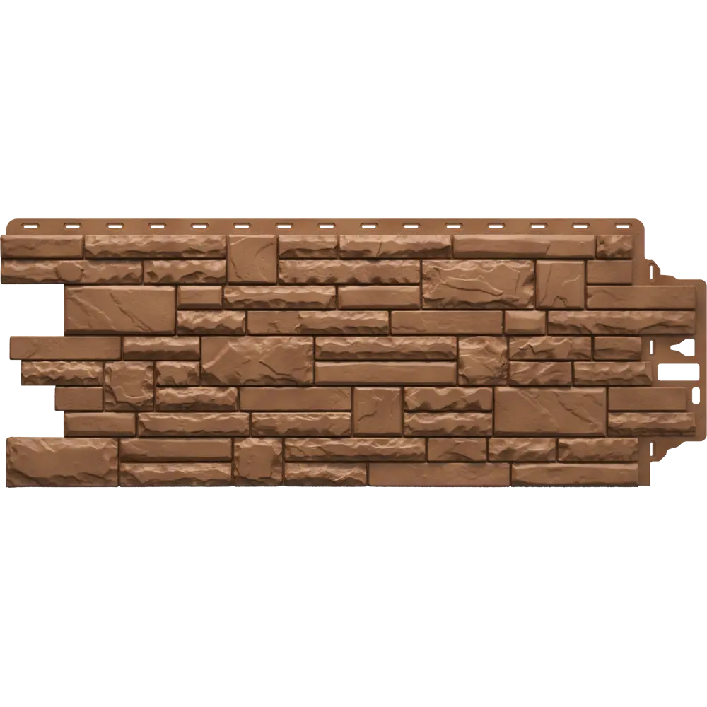 Фасадная панель Docke Песчаник колотый цвет коричневый DÖCKE Dacha STLM-2090053