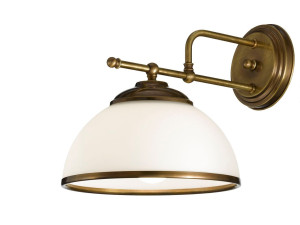 Светодиодный настенный светильник из латуни со стеклянным диффузором