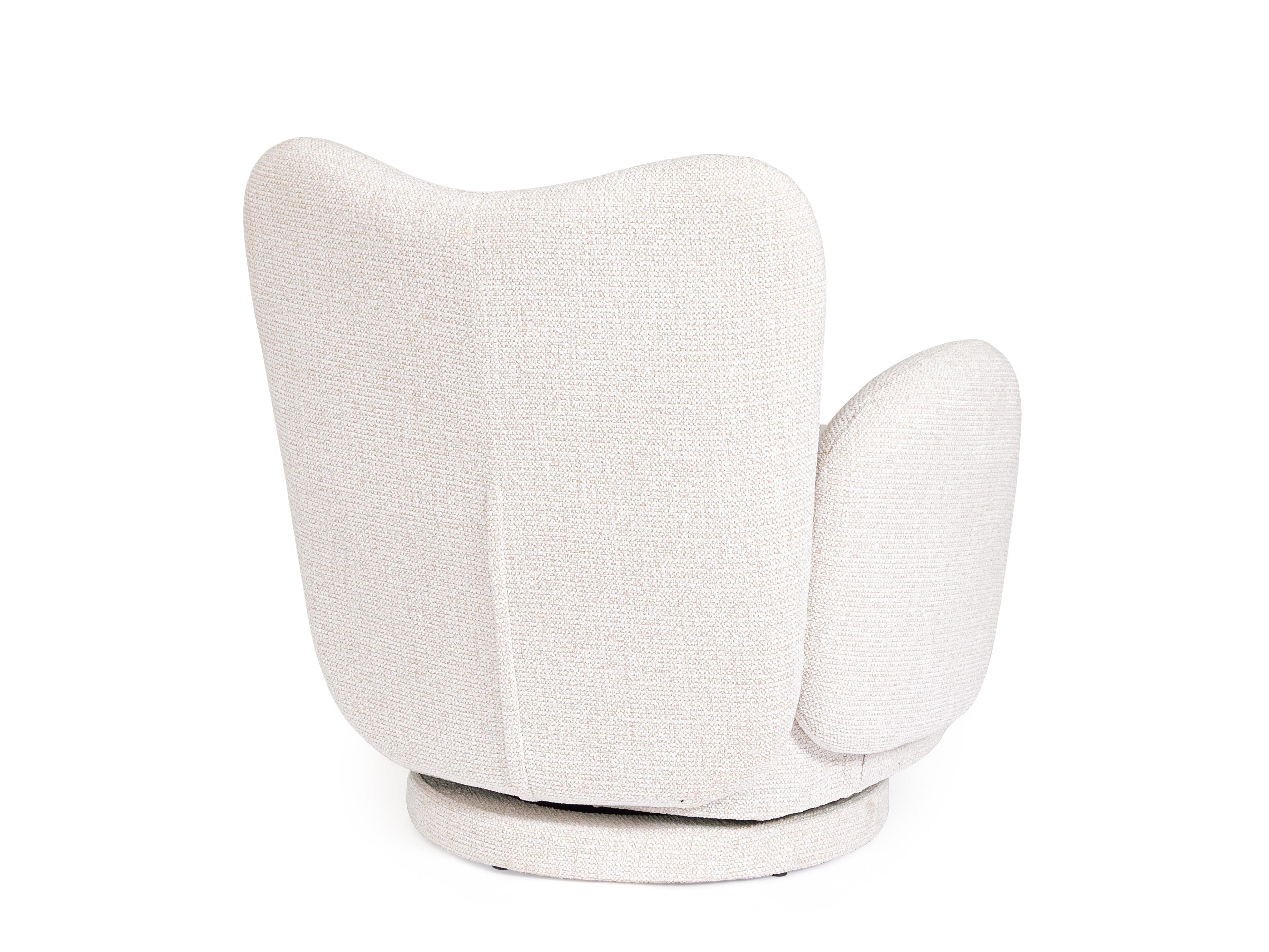 Тканевое вращающееся кресло с подлокотниками BIZZOTTO HARPER ARCH-00143128 - Вид №6