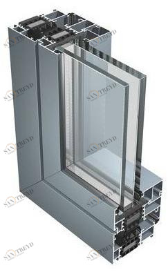 ALUK Group Окно с терморазрывом с двойным остеклением Iw sun-id-1376995