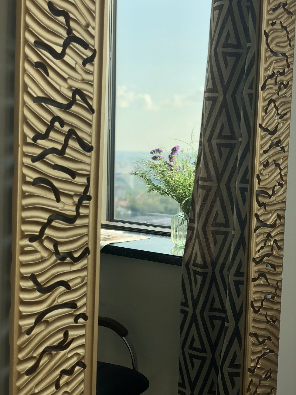 Золотое зеркало прямоугольное CORAL L IN SHAPE CORAL 00-3860098 Золото - Вид №4