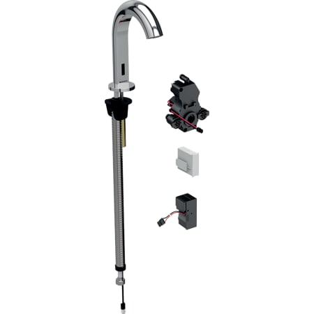 116.181.21.1 Смеситель для раковины Geberit Piave, вертикальный монтаж, питание от сети, с функциональным блоком для скрытого монтажа Geberit  - Вид №5