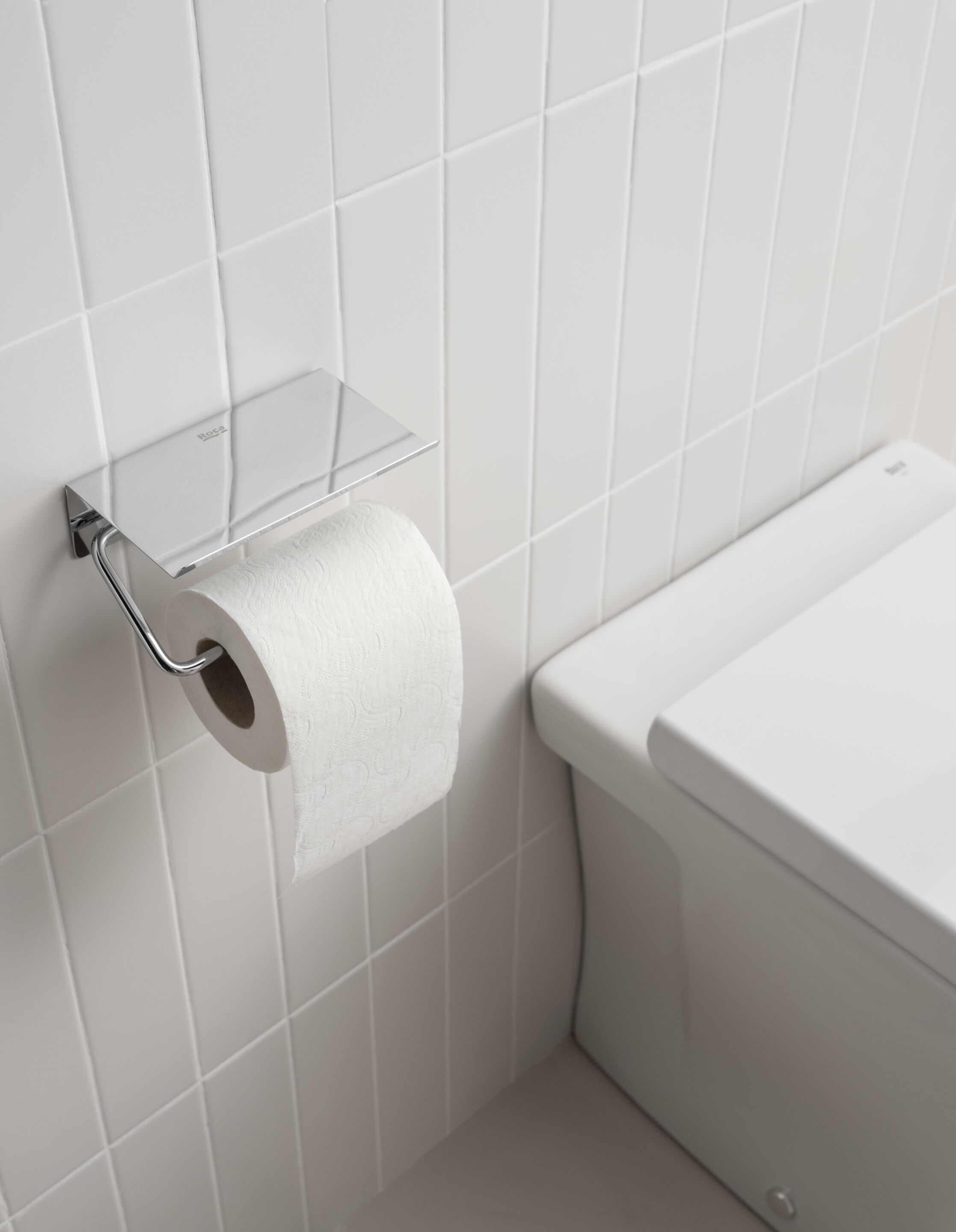 Металлический держатель рулона с полкой Roca ARCH-00100967 - Вид №3