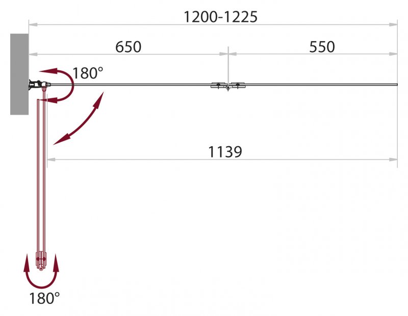 SELA-V-21-120/140-C-Cr Душевое ограждения на борт вынны BELBAGNO Китай  - Вид №1