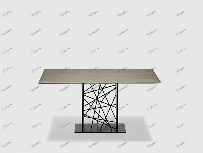 da a Квадратный обеденный стол из металла Deframe sun-id-1374627