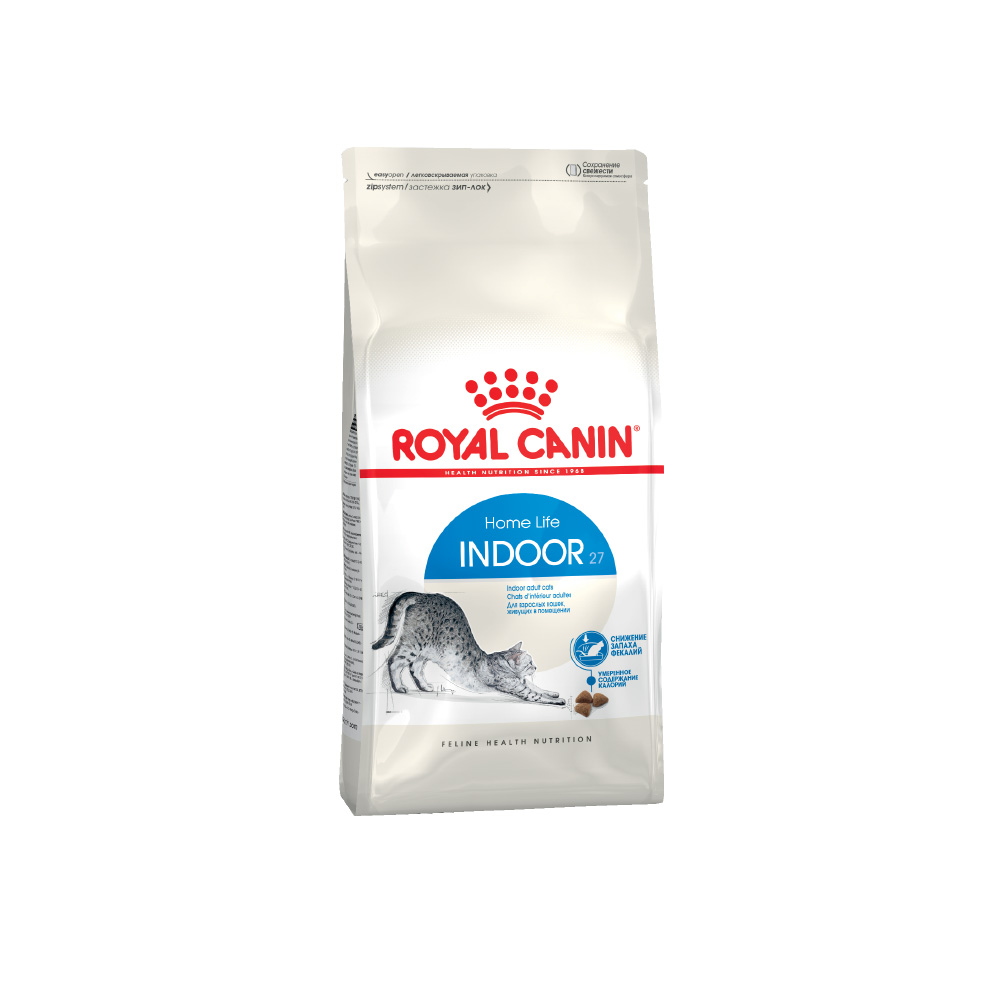 Т00008714 Корм для кошек Indoor 27 для домашних сух. 2кг ROYAL CANIN 
