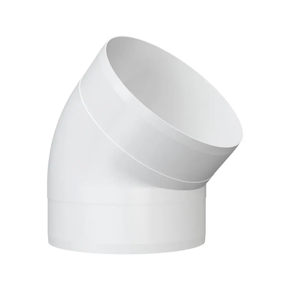 Колено круглое Fonet D125 мм 45 градусов пластик STLM-2019075