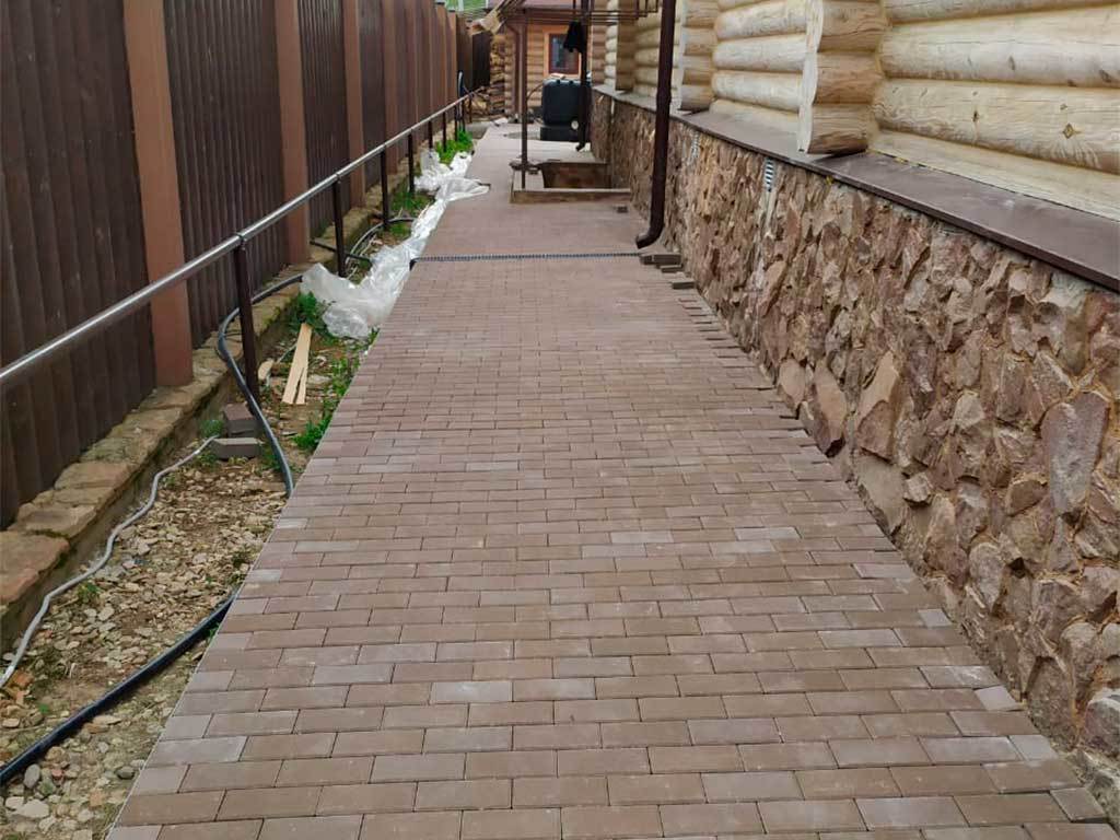 Металлический бордюр 1200*70*45*1,5 компл. ГеоПластБорд GPBST-09 - Вид №16