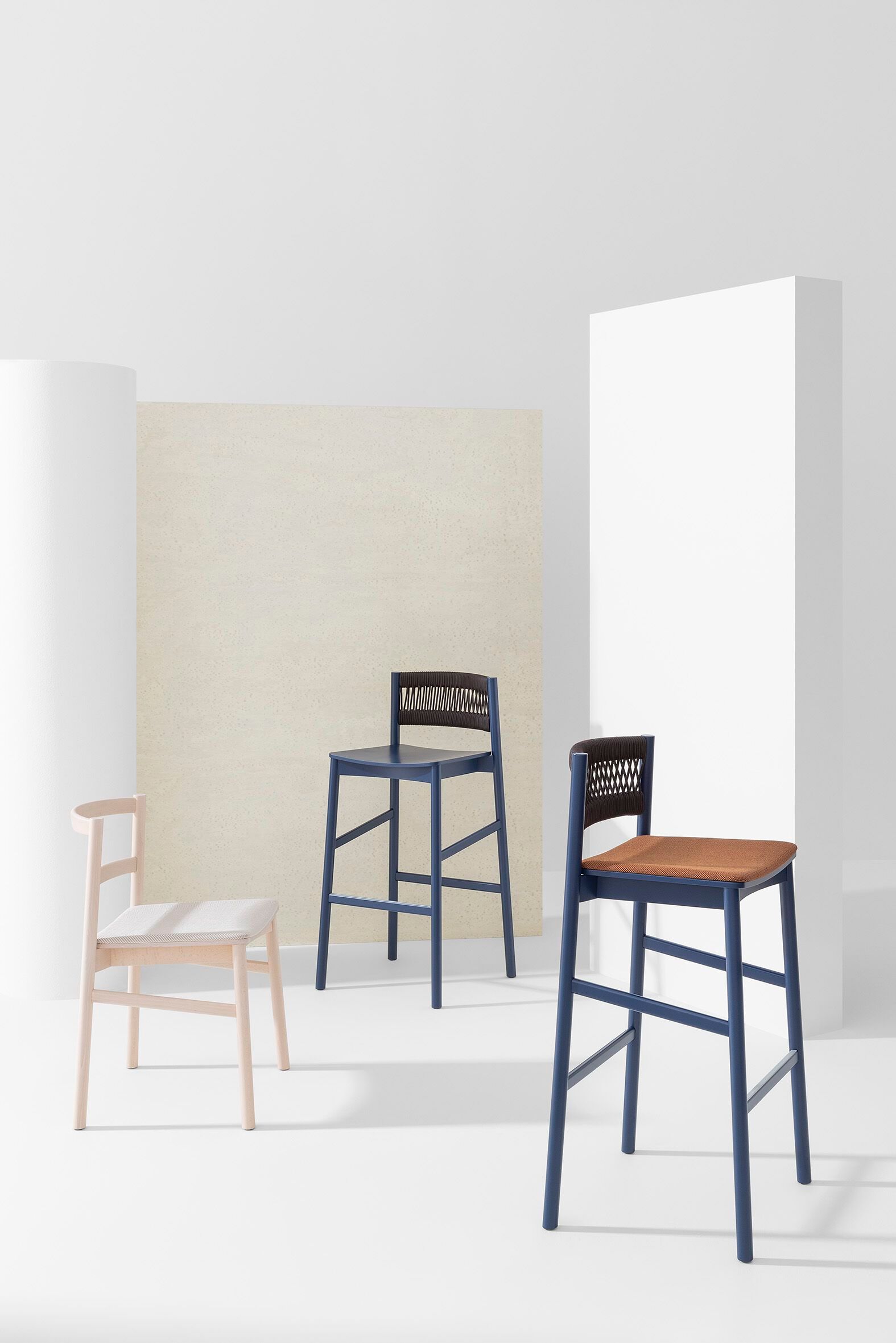 Высокий стул из бука и морской веревки Billiani Load ARCH-00101219 - Вид №3