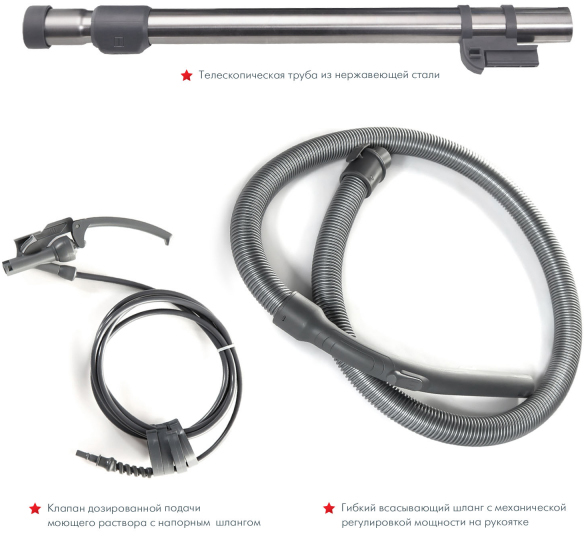 TWIN T1 AQUAFILTER Пылесос / 1600 вт, контейнер-аквафильтр, влажная уборка да, синий/серый Thomas  - Вид №17
