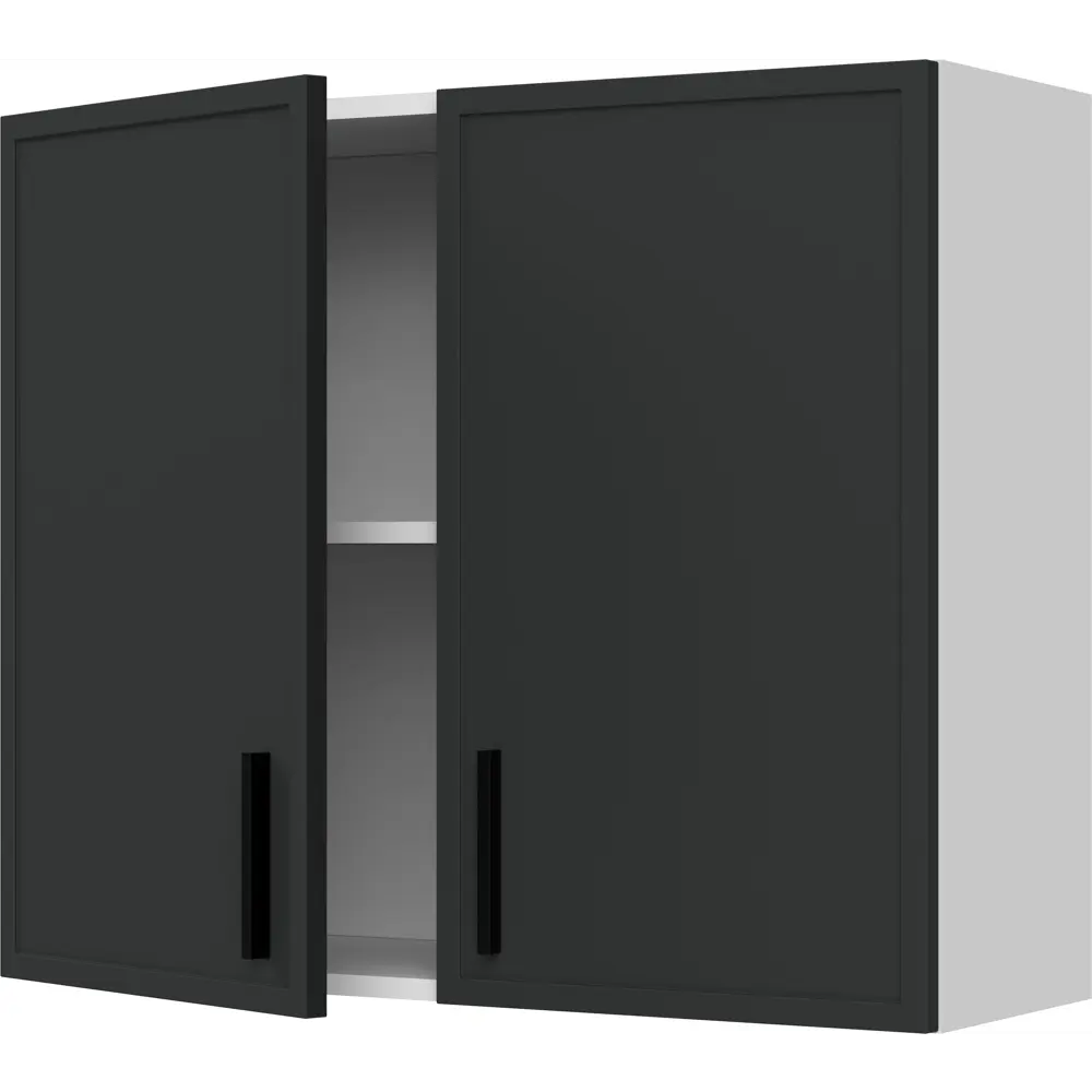 Навесной шкаф Hepo 80x67.6x29 см KONSENSA ЛДСП цвет серый Неро STLM-2002552 - Вид №2